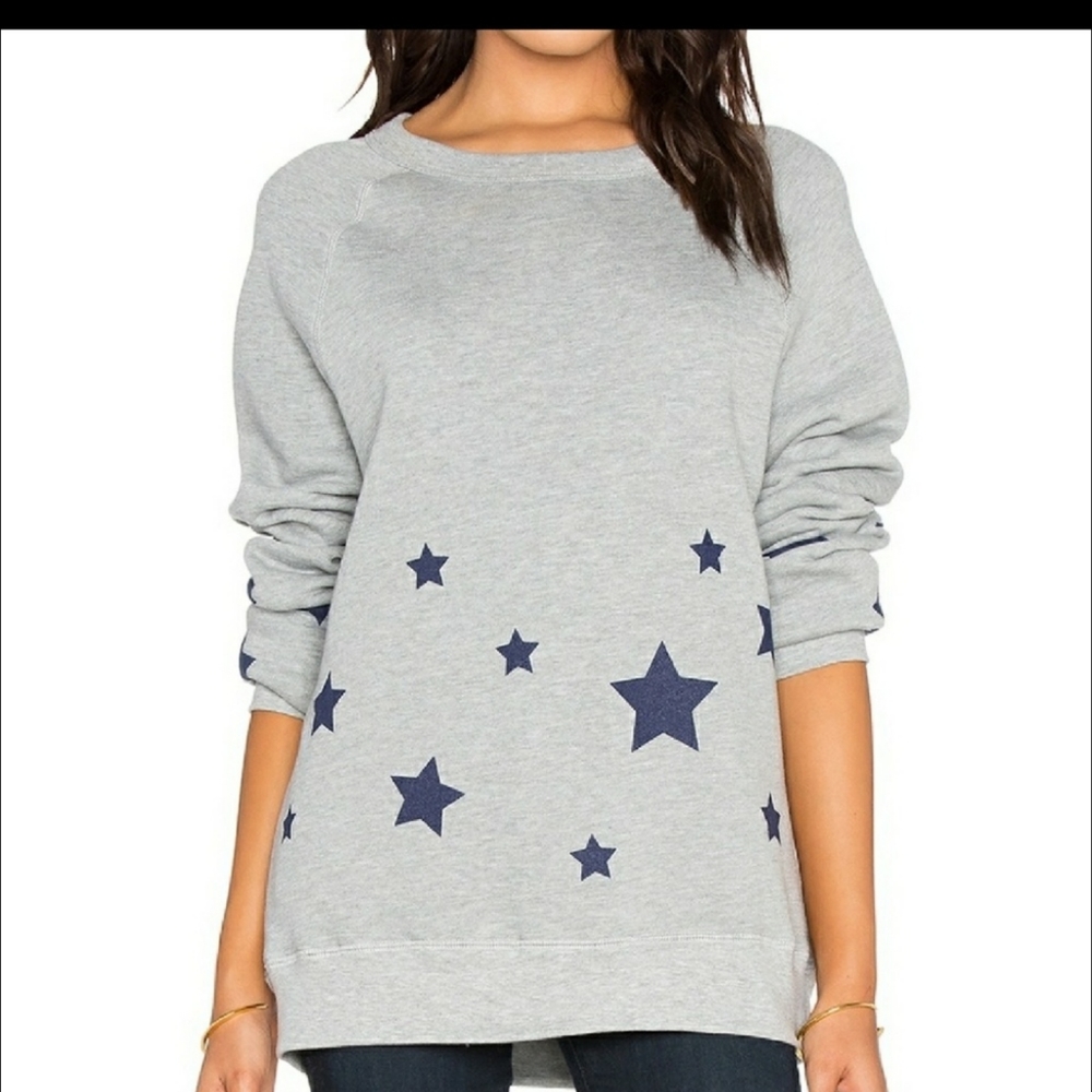 NEW hye park & Lune | gray crewneck star sweater 3 (L/XL)